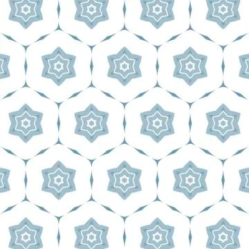 Flower pattern blue delicate colors. Illustrazione stock