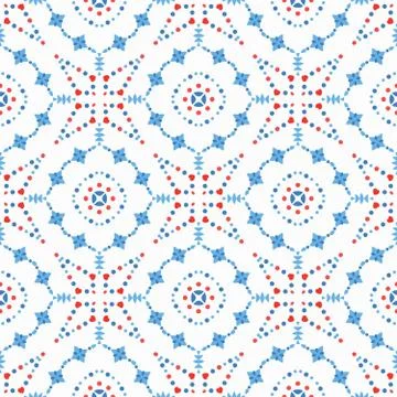 Flower Pattern Boho Background Stock Illustration