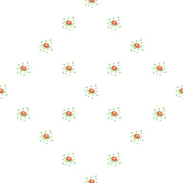 Flower pattern. The decoration featured textured surface with delicate flower Stock Illustration