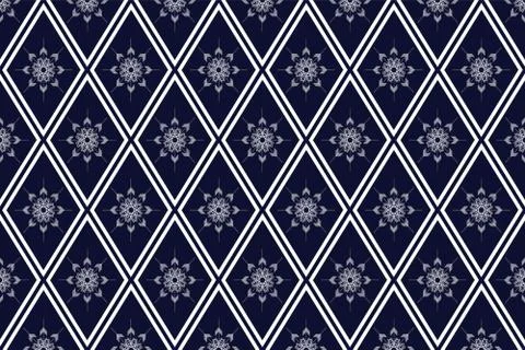 Flower  pattern design for background or wallpaper. Stock Illustration