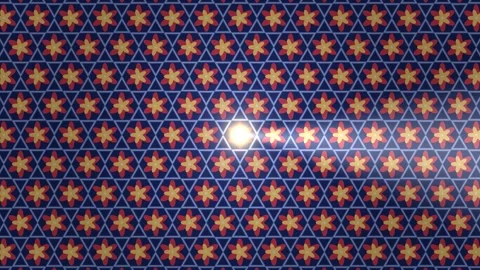Flower pattern on fabric for design and decoration projects Stock Footage 338328214