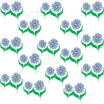 Flower, pattern, floral, vector, seamless, spring, flowers, nature, illustration Illustrazione stock