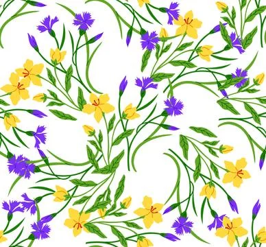 Flower pattern. The flower pattern concept celebrated diversity flora Stock Illustration