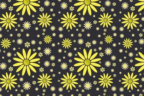 Flower pattern illustrated on background Stock Illustration