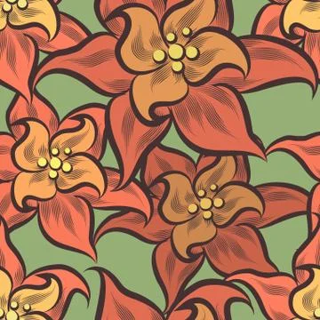 Flower Pattern Stock Illustration