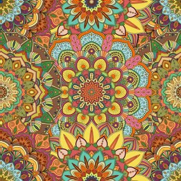 Flower Pattern Intricate 1 Stock Illustration