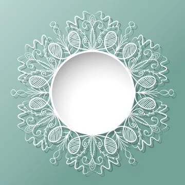 Flower pattern lines drawing background Stock Illustration