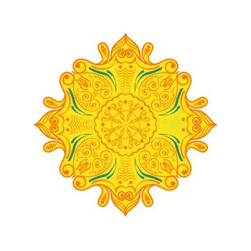 Flower pattern ornament background vector. yoga design イラスト素材