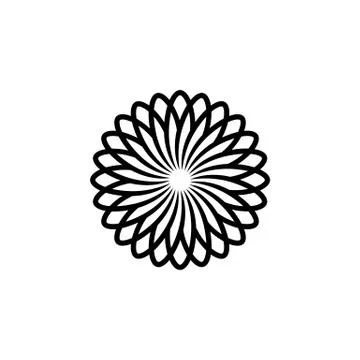 Flower Pattern Ornament Logo Template Illustration Design. Vector EPS 10. Stock Illustration