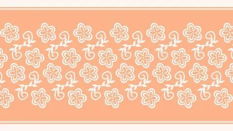 Flower pattern on pink background Stock Illustration