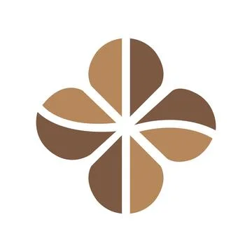 Flower pattern from polygon shape Stock Illustration