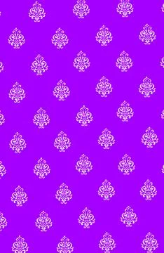 Flower pattern on purple design for background or wallpaper. Stock Photos