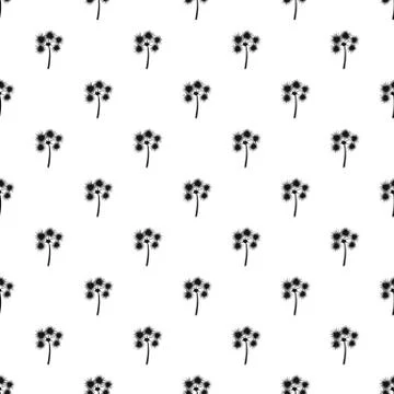 Flower pattern, simple style Stock Illustration