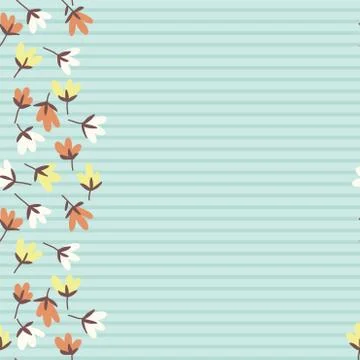 Flower pattern. Spring vector hand-drawn doodle Illustrazione stock