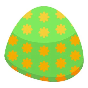 Flower pattern swim cap icon isometric vector. Sport accessory 스톡 일러스트