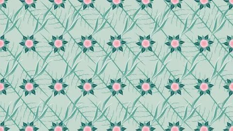 Flower pattern vector art illustration design Stock Illustration