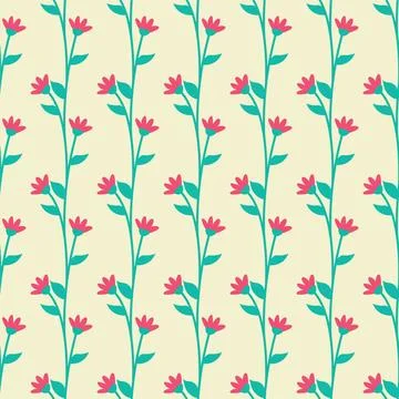 Flower Pattern Vector Seamless Flowers Pattern Copyright: xZoonar.com/Robe... Stock Photos