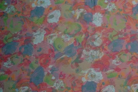 Flower patterned pink fabric template background Foto stock