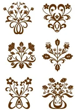 Flower patterns 스톡 일러스트