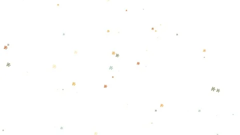 Flower patterns rotating on white backdrop. Animation. Beautiful and delicate Stock Footage 126311821