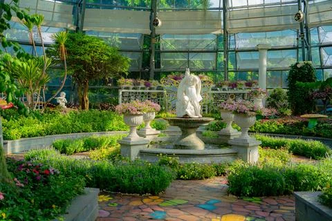 Flower pavilion. Stock Photos