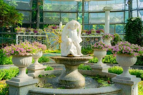 Flower pavilion. Photos
