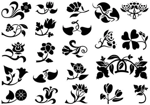 Flower Pictogram Stock Illustration