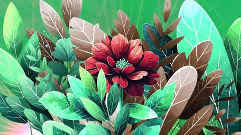 Flower &amp; Plants Transition Video stock 330329920