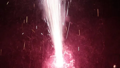 Flower Pot Fire cracker Stock Footage 142316499