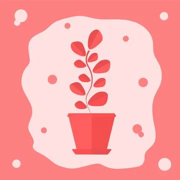 A flower in a pot Stock Illustration