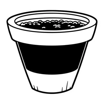 Flower Pot Vector Illustration Flat Gardening Sty (2) vector illustration d.. Stock Illustration