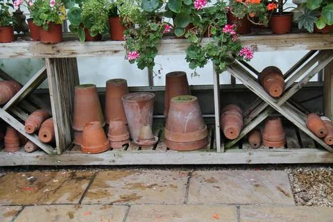 Flower Pots. 스톡 사진