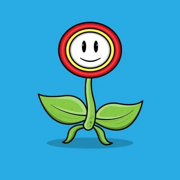 Flower Power Up Game Stock Illustration
