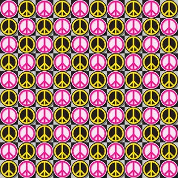 Flower Power pattern Flower Power , seamless repeating Copyright: xZoonar.... Foto stock