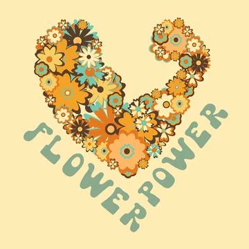 Flower power3 Illustrazione stock