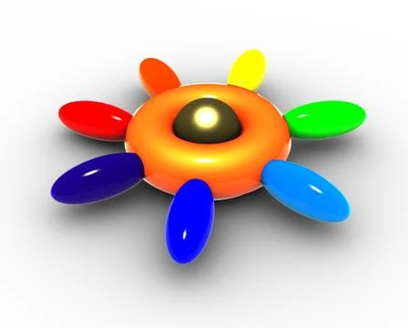 Flower rainbow. Stock-Illustration