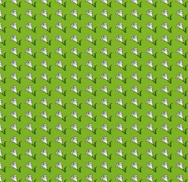 Flower, repeated pattern design to be printed on papers or fabrics Stock Illustration