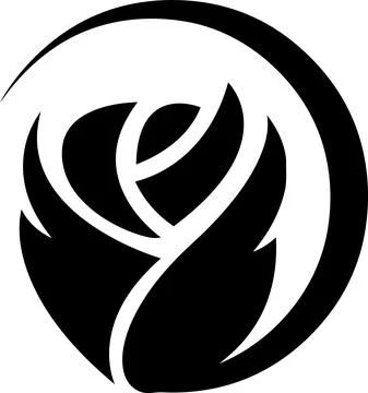 Flower, rose, gift, logo Stock Illustration