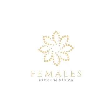 Flower rounded dot mosaic logo symbol icon vector graphic design illustrati.. Stock Illustration