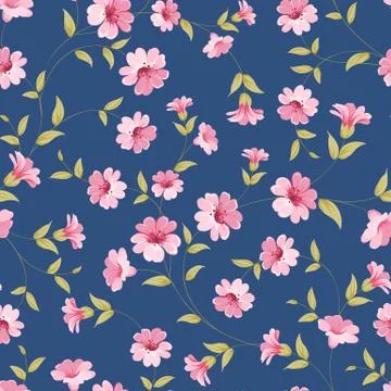 Flower samless pattern. Stock Illustration