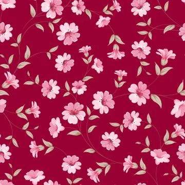 Flower samless pattern. Stock Illustration