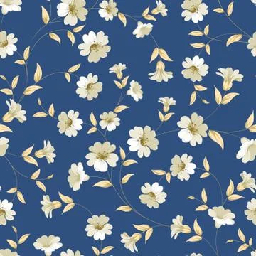 Flower samless pattern. Stock Illustration