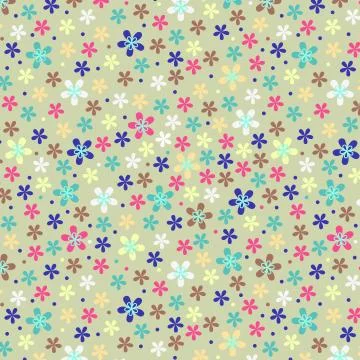 Flower seamless color pattern Stock Illustration