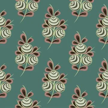 Flower seamless pattern background Illustrazione stock