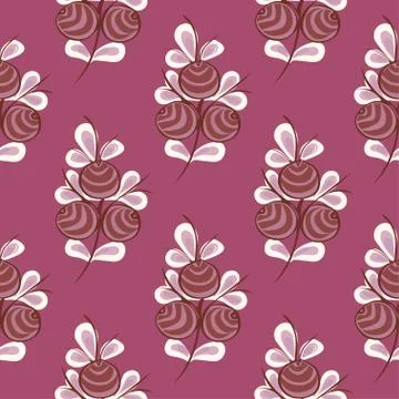Flower seamless pattern background Illustrazione stock