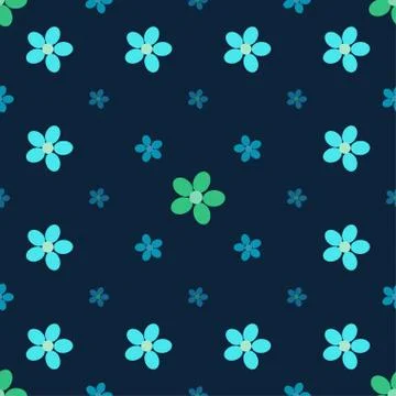 Flower seamless pattern background Stock Illustration