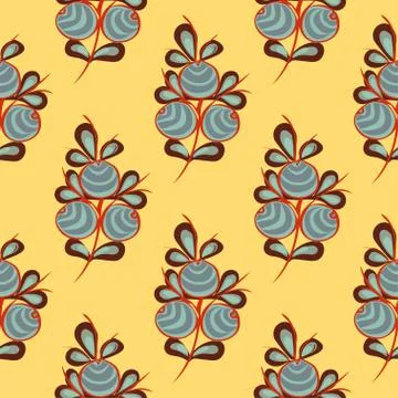 Flower seamless pattern background Illustrazione stock