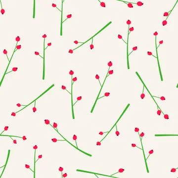 Flower seamless pattern background. Vector illustration. Stock Illustration