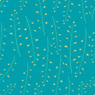 Flower seamless pattern background. Vector illustration. Stock Illustration