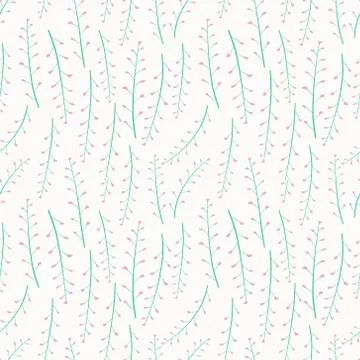 Flower seamless pattern background. Vector illustration. Stock Illustration